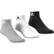 adidas Sport Socks Ankle Cushion black/white/grey - 3 Pairs